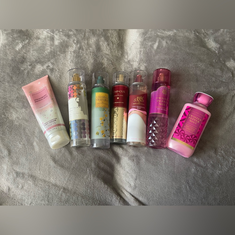 Bundle of Bath and Body Works Perfumes and Lotions